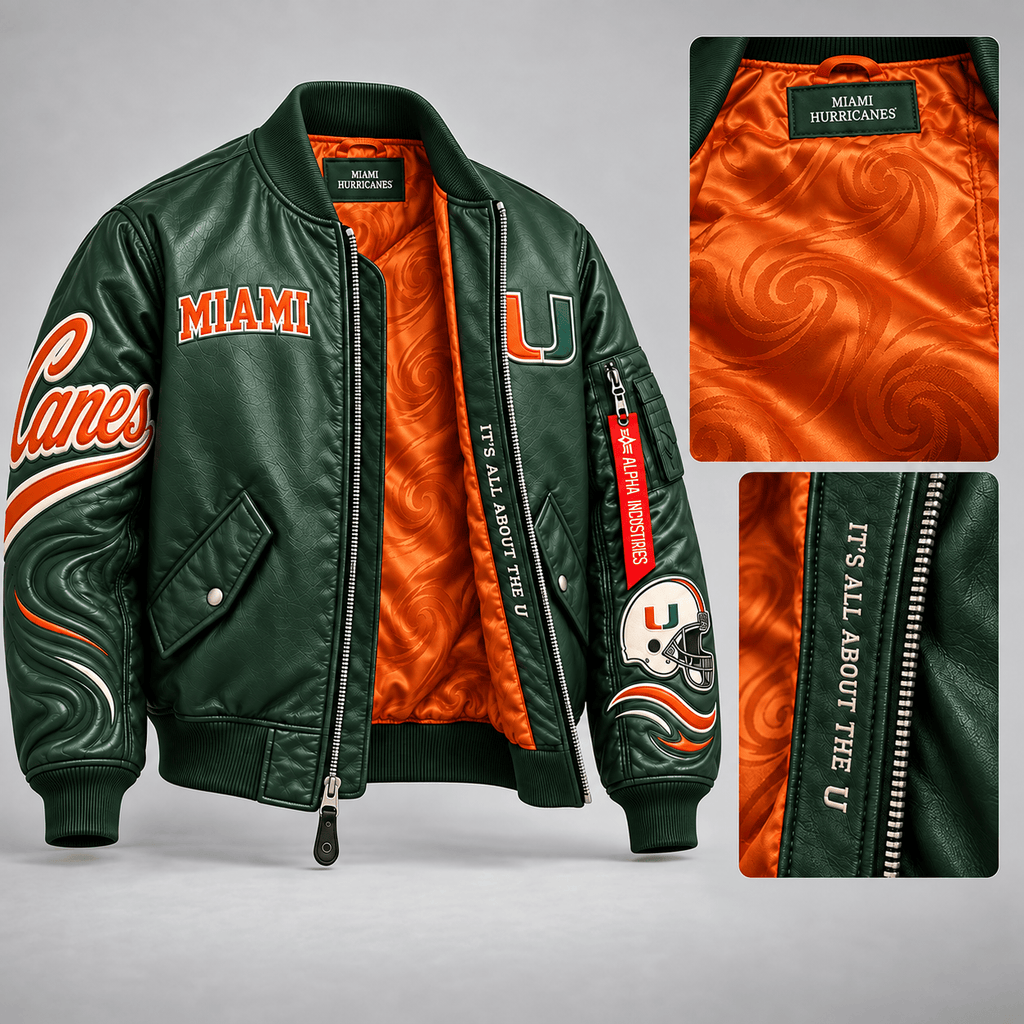 Premium MHC Bomber Leather Jacket NHVH