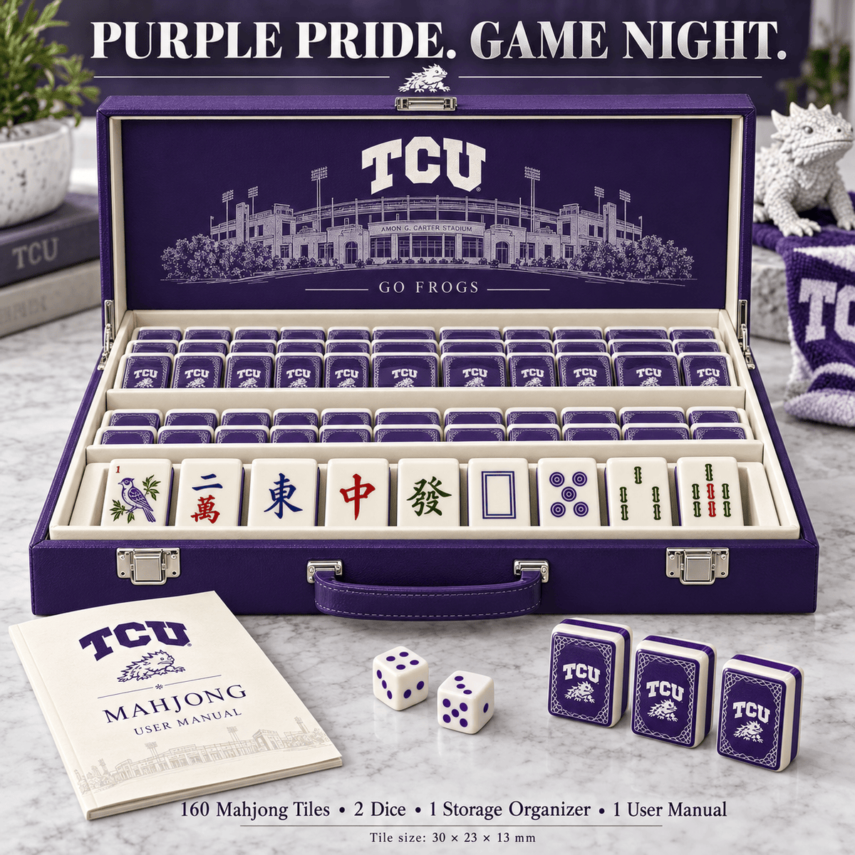 Premium TCU Mahjong Tiles Set TNSM